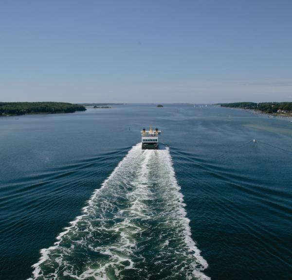 Fähre nach Svenborg auf Fünen an der Dänischen Ostsee