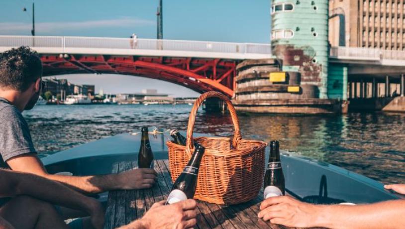 Have a picnic while cruising around in Copenhagen's harbour