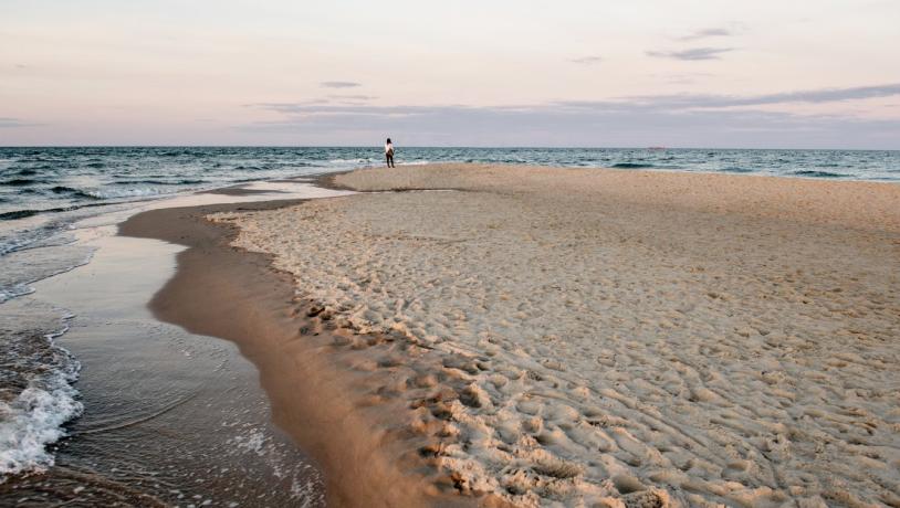 Grenen bei Skagen in Nordjütland zwischen Dänischer Nordsee und Ostsee