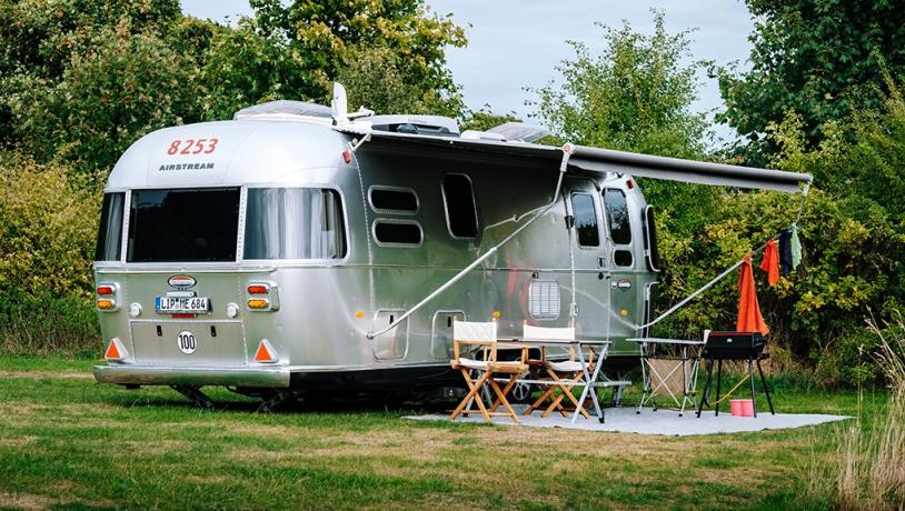 Autocamper at Camp Møns Klint in Denmark