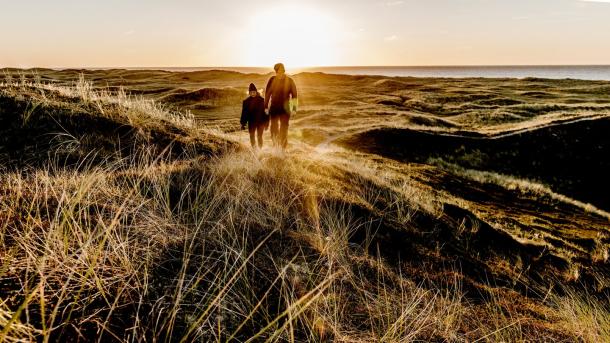 A hike in the national park in klitmøller