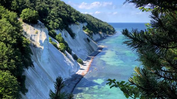 Møns klint i sydsjælland i Danmark
