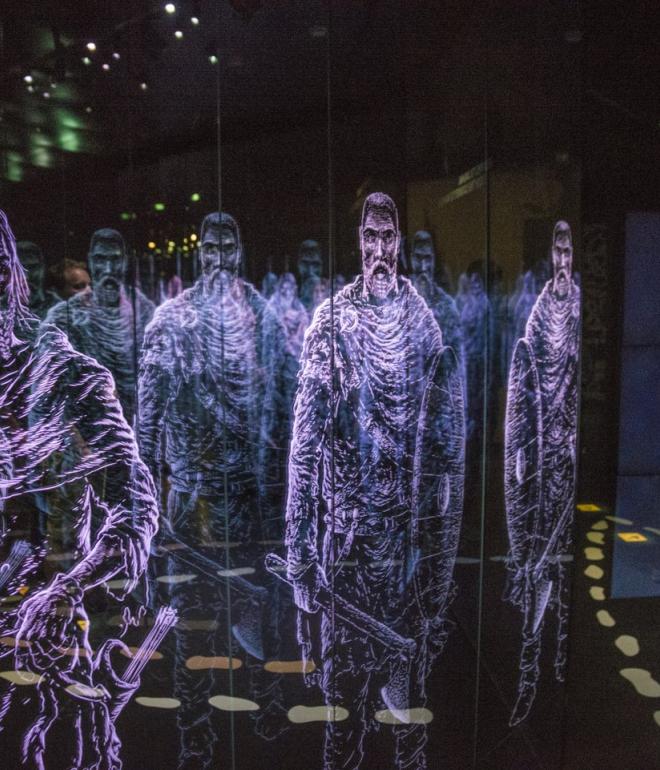 Kongernes Jelling museum in Denemarken