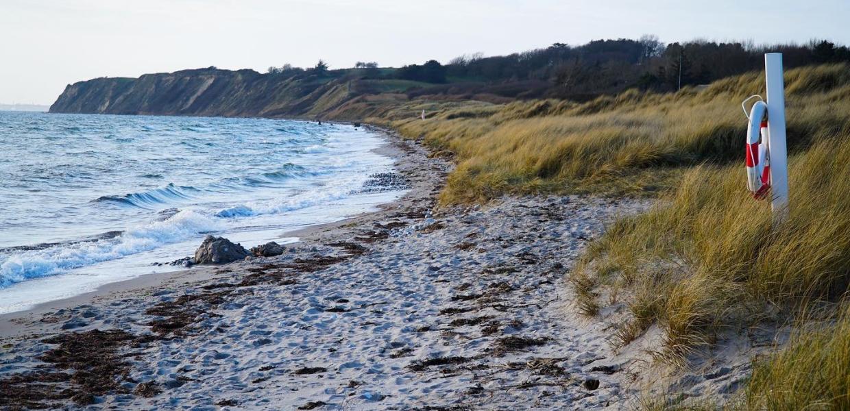 Ristinge Beach on the island Langeland in Denmark