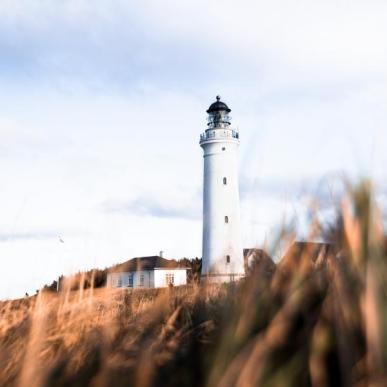 Leuchtturm Hirtshals im dänischen Nortjütland